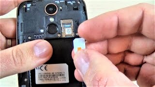 LG K10 2017  How to Insert SIM and Memory SD Card [upl. by Christel]