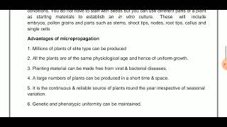 Lecture  3 Micropropagation Of Horticultural Crops  Hindi Explanation [upl. by Imalda]