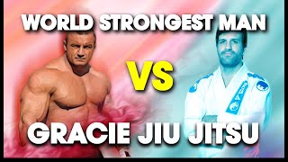 Worlds Strongest Man vs Rolles Gracie 4th Degree BJJ Blackbelt  Lawrence Kenshin [upl. by Tisman]