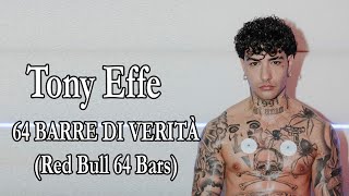 Tony Effe – 64 BARRE DI VERITÀ Red Bull 64 Bars TestoLyrics [upl. by Wadesworth]