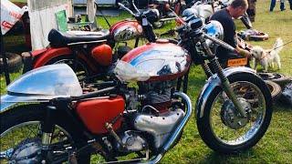 NETLEY MARSH Eurojumble 2022 Stalls amp Tables Selling Classic Motorcycle Parts amp Tools FOR SALE [upl. by Nnayram]