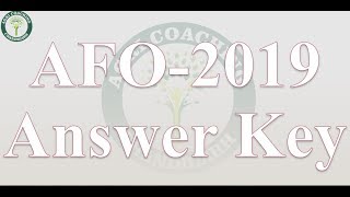 AFO 2019 Questions and Answers [upl. by Delcine]