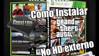 Como instalar  GTA V  NO HD EXTERNO XBOX360 RGH JTAG [upl. by Kareem]