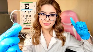 ASMR Eye Exam Lens 1 or 2 Test 👓 REALISTIC Vision Test With or Without Light Exam 👓 [upl. by Tekcirk]