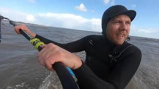 Pendine beach park  Simmer Flywave 85 fin setup test [upl. by Mundt]