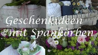 DIY  Geschenke verpacken in einem Spankorb [upl. by Erhard]