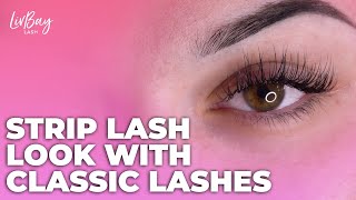 Lash Extension Tutorial  How To Create A Custom Strip Lash Look ✨  LASH BUILD  Lash with me [upl. by Catie476]