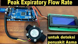 Monitor Peak Flow  Peak Expiratory Flow Rate PEF Sensor Water  Air Flow untuk Penyakit Asma [upl. by Harmaning532]