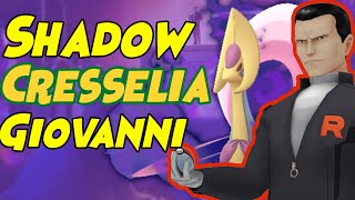 First Look at How to Beat Giovanni SHADOW CRESSELIA Team in Pokemon GO Below 1500cp [upl. by Eiggep]