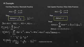 Z transforms Lect 06 Heaviside Dirac Delta Function amp Damping rule by Mayur Gohil math maths yt [upl. by Boutis21]