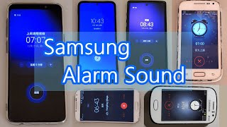 The evolution of SAMSUNG default morning alarm tones 歷代三星預設鬧鐘鈴聲 [upl. by Budwig]