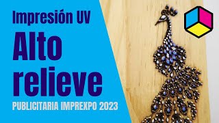 😯 Impresión UV con Alto Relieve en Imprexpo Publicitaria 2023 [upl. by Whiting]