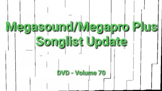 Megasound Megapro Plus Volume 70 Songlist [upl. by Lleuqar]