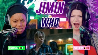 지민 Jimin Who Official MV and CHOREOGRAPHY 지민 Jimin ‘Who’ Dance Practice reaction [upl. by Yadsendew57]