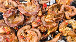 Grilled Pork Intestine  A Best Recipe for Home Party  Intestin De Porc Grillé [upl. by Swartz]