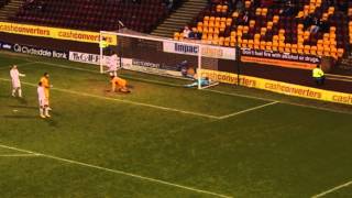 Tom Hateley Fires motherwell Ahead Motherwell 41 Aberdeen 26122012 [upl. by Elgar798]