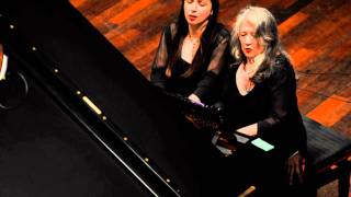 Martha Argerich amp Cristina Marton  Mozart Sonata Kv 497 2Mvt [upl. by Calv]