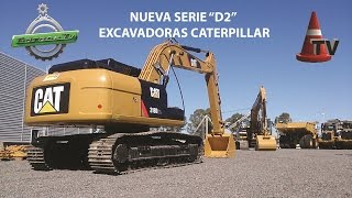 TEST Nuevas Excavadoras CAT Serie D2  Mercado Vial TV [upl. by Edmea671]