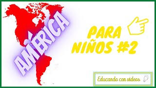 😱 Como Se DIVIDE América para NIÑOS  CONTINENTE AMERICANO [upl. by Elleiram]