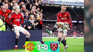 Manchester United vs West Ham 30 EPL highlights 2024  Garnacho goals vs West Ham  Hojlund goal [upl. by Osnofledi]