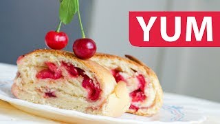 Soft Cherry Strudel Recipe [upl. by Nnairol]