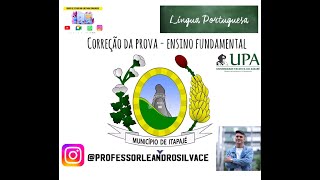 CORREÇÃO AUXILIAR DE SERVIÇOS GERAIS ENSINO FUNDAMENTAL  BANCA UPA  ITAPAJÉCE PORTUGUÊS 📚 [upl. by Alram]