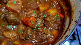 BEEF STEW is the perfect comfort food that taste even better the next day  One Pot Beef Stew Recipe [upl. by Isyak]