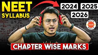 New Chapter Wise Weightage for NEET 2024  2026  NEET Syllabus  PCB Marks Distribution [upl. by Chinua724]