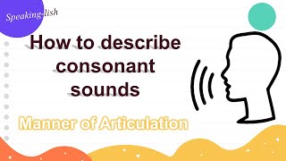 IPA Phonetics MANNER OF ARTICULATION of CONSONANTS [upl. by Alvarez]