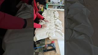 diy tufted bed headboard  how to make bed headboard at home diy sofa furniture cushion chair [upl. by Lachman]