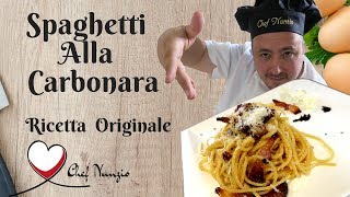 Spaghetti alla carbonara Ricetta originale EngSub available [upl. by Mairim]