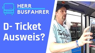 Deutschlandticket Personalausweis Kontrolle herrbusfahrer [upl. by Htial778]