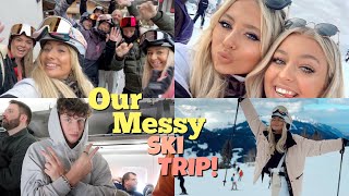 What happens when 25 of you take on a ski holiday a SUPER messy vlog [upl. by Nehtan]