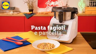 Monsieur Cuisine Smart  Pasta fagioli e pancetta  Chef in Camicia  Lidl Italia [upl. by Diahann]