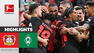 Wirtz Hattrick amp Bundesliga Champions 2024  Bayer 04 Leverkusen  SV Werder Bremen 50  Highlights [upl. by Keil]