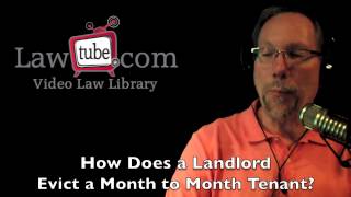 How does landlord evict tenant on a month to month lease [upl. by Jamille]