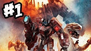 Transformers Fall of Cybertron  Gameplay Walkthrough  Part 1  WAR BEGINS Xbox 360PS3PC [upl. by Falito]