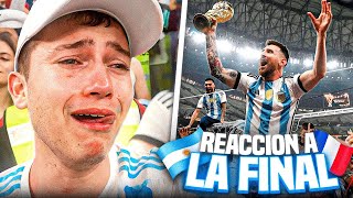 REACCIÓN A LA FINAL DEL MUNDIAL DESDE EL ESTADIO  ARGENTINA  FRANCIA  QATAR 2022 [upl. by Atekahs]