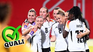 EM Quali 2025 ✅ DONE ✅ Deutschland Polen Highlights Fussball DFB Frauen NationalMannschaft Olympia [upl. by Broeder]