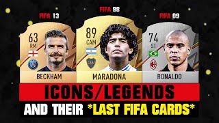 FIFA 22  ICONS and their LAST FIFA CARDS 😔💔 ft Maradona Ronaldo Beckham… etc [upl. by Kylila]