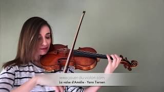 La valse dAmélie  Violin cover [upl. by Nazar111]