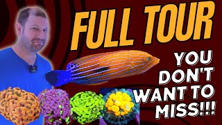 Corals Clams Fish amp More  Fully Guided Tour Aussie LFS [upl. by Sirromaj906]