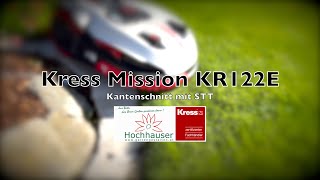 Kress Mission KR122E Mähroboter Perfekter Kantenschnitt mit STT [upl. by Akcinat]