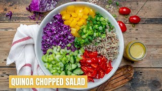 Vegan Chopped Salad With Quinoa  Recipe Video [upl. by Pigeon]