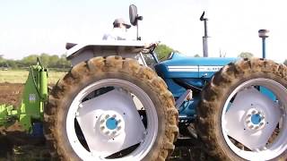 Ford County 754 42 Litre 4Cyl Diesel Tractor 75 HP With Dowdeswell Plough [upl. by Denzil]