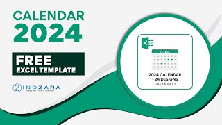 Free Customizable amp PrintFriendly 2024 Excel Calendar [upl. by Nwhas]