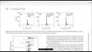 Pwave picking for earthquake early warning refinement of a T pd method [upl. by Eizdnil]