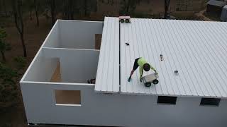 Structural Insulated Roof Panel Install [upl. by Clarabelle]