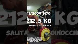 🔴14 ANNI 2125 kg DI STACCO 2009🔴 segui thepowerofstrenght su Instagram TikTok e YouTube [upl. by Idnim]