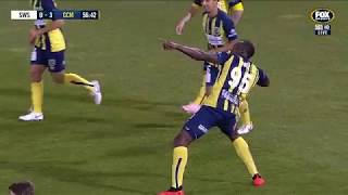 OFFICIAL Usain Bolts First Ever Goals  Central Coast Mariners 12102018 [upl. by Ile]